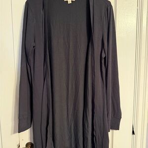 Dark Gray Long Sleeve Cardigan